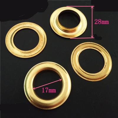 China Nickel Free Iron Hardware Made Gold Plated Metal Grommets For Flags And Garment Storage Boxes Metal Hole for sale