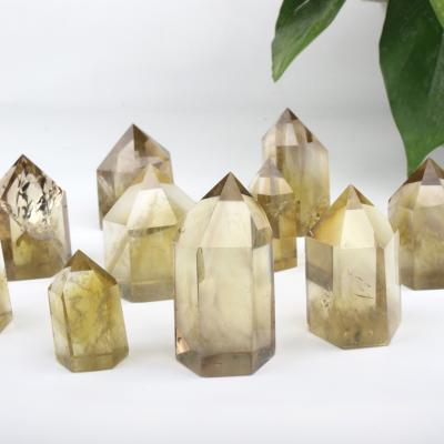 China Europe wand natural crystal crystal dots quartz crystal citrine tower for sale