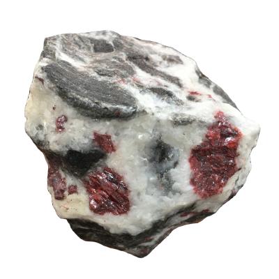 China Crystal Rough Stone Zinnober Raw Mineral Natural Stone Wholesale Gemstone From Europe for sale