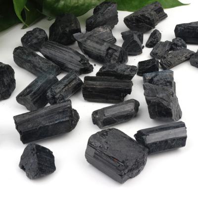 China Best Selling Europe Black Tourmaline Stone Quartz Raw Crystal Rough Stone For Healing for sale