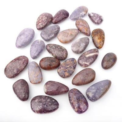 China China Polished Selling Natural Purple Mica Tumbled Crystal Stone Tumble Crystal Gravel Healing Stones For for sale