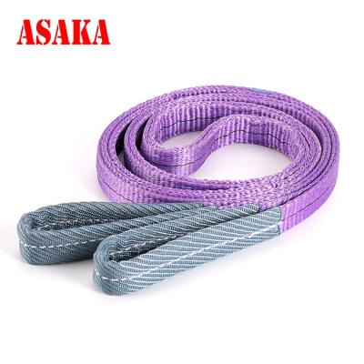 China Lifting Lashing Webbing Sling 1 Ton 3 Meter Webbing Flat Sling Sythinthtic Webbing Sling 2 Leg for sale