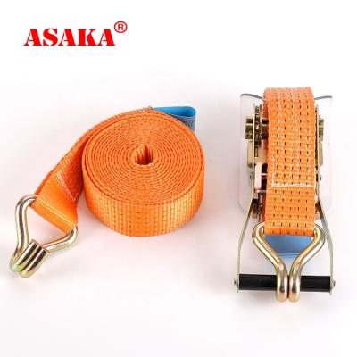 China Cargo Safety Truck Ratchet Webbing Strap 50Mm Straps Tie Down 5000Kg 10 Meters for sale