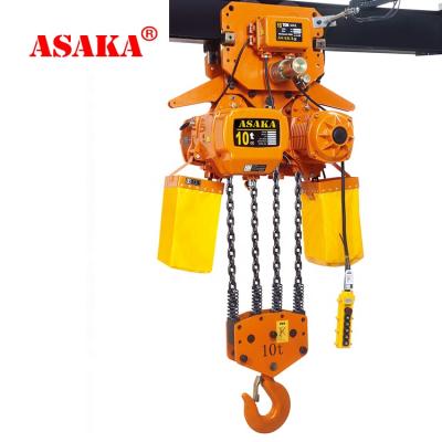 China Building Material Stores Factory Supply 10 Ton Electric Chain Hoist Stage With Trolley For Sale for sale