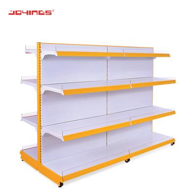 China Double-sided supermarket display gondola display pharmacy store gondola display shelving rack for sale