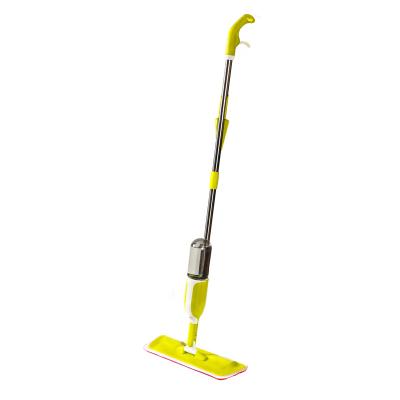 China NFS2022 Microfiber Sustainable Green Long Handle Stainless Steel Household Water Jet Easy Cleaning Mop for sale