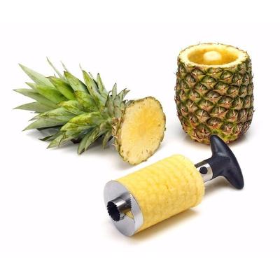 China Viable Kitchen Tool Pineapple Hollow Puncher Cutter Stainless Steel Pineapple Slicer for sale