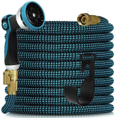 China Finesource Adjustable Expanding Magic Expanding Water Hose 100ft 75ft 3/4 Solid Brass For Yard Washing for sale