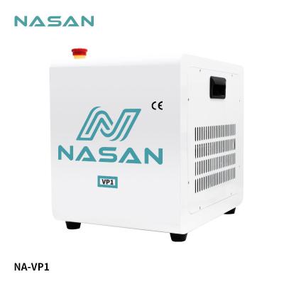 China NASAN oil free 2 IN 1 air compressor machine with vacuum pump for LCD and OCA lamination debubbler machine for sale