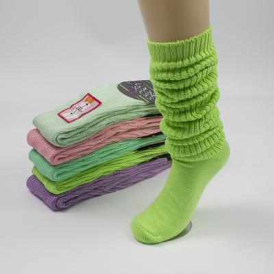 China New Fashion Breathable Socks Knitted Candy Color High Quality Stockings Loose Stockings for sale