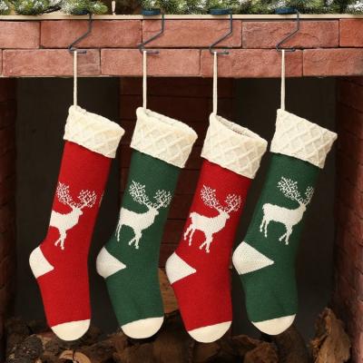 China Breathable Christmas Sock Candy Sock Cute Cartoon Knitted Elk Boys Christmas Sock Gifts Kids for sale