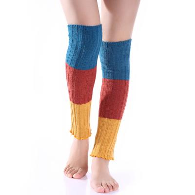 China 2021 New Warm Children Wool-acrylic Shape Color Warmer Quilting Wool Knit Leg Stocks for sale