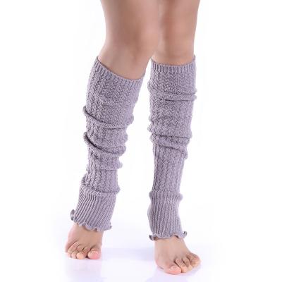 China High quality kids and new design adult casual knit long leg warmer high boot thumps knee socks for sale