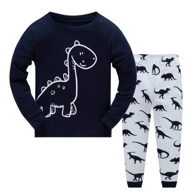 China Korean Winter Boy's New Dinosaur Sleepwear Halloween Breathable Pajamas Set Children Autumn Homewear for sale