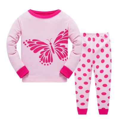 China Breathable New Products On China Market New Girl's High Quality Long Sleeve Children Pajama Set for sale