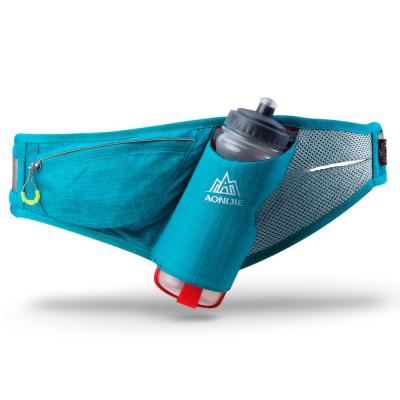 China AONIJIE E849 Nylon Marathon Hydration Belt Waist Bag Pocket Pulsating Fanny Pack Phone Holder For 750ml Recycling Running Water Bottle for sale