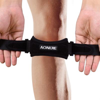 China AONIJIE E4067 Adult Adjustable Patella Knee Strap Brace Support Pad Pain Relief Band for Increasing Soccer Basketball Volleyball Squats for sale