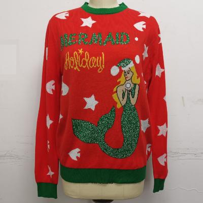 China Adults Holiday Promotion Festival Team Club Player Fans Christmas Pullover QUICK DRY Sweater for sale