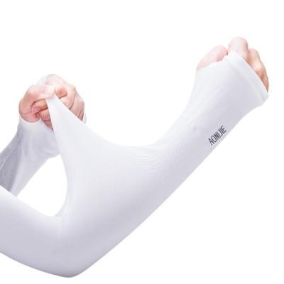 China AONIJIE Antibacterial E4036 E4039 One Pair Sun UV Protection Arm Sleeve Cover Arm Cooler Cooler Warmer For Running Glove Golf Retraining Training for sale