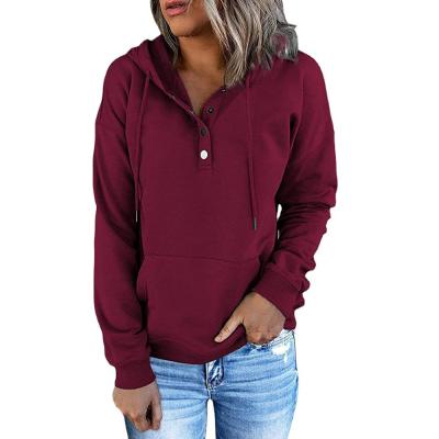 China Anti-wrinkle fashion design solid color hoodie custom long sleeve women's pullover cropped top custom hoodie for sale