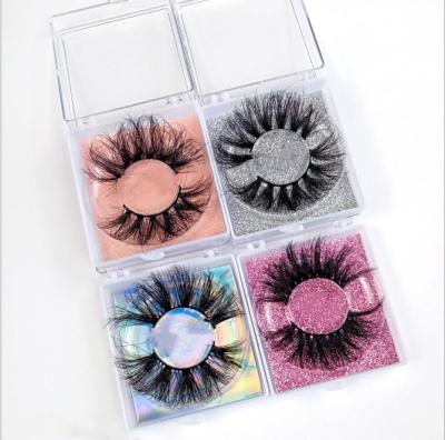 China Dramatic Handmade Reusable False Crisscross Tapered Makeup Eyelashes 3D Natural Faux Mink Eyelashes for sale