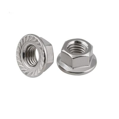 China High Quality Heavy Industry M4 M5 M6 M8 M10 M12 Galvanized Carbon Steel Hex Flange Nut for sale