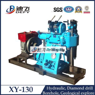 China 130m Depth Portable Water Well Drilling Rig XY-130, best price rotary core rig machine for sale