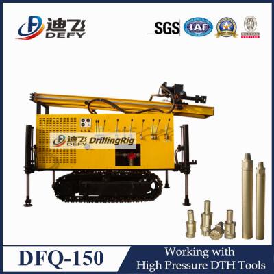 China DFQ-150 pneumatic DTH borehole drilling machine rigs for sale