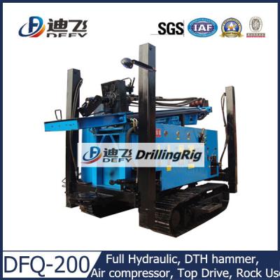 China DFQ-200 DTH pneumatic used Drilling Rig on Crawler for sale