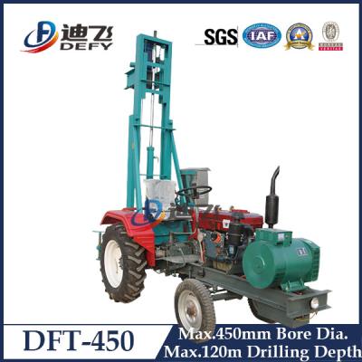 China 120m Drilling Depth DFT-450 Tractor Mounted Water Boring Machines for Sale for sale