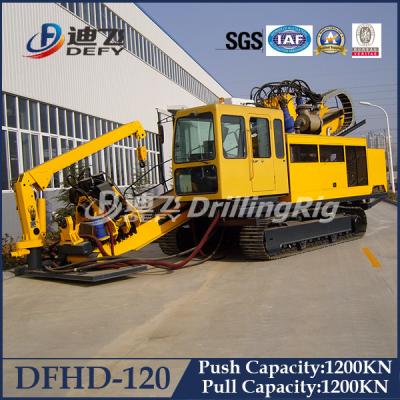 China 120T Horizontal Directional Drilling rig HDD machine Rig DFHD-120 for sale