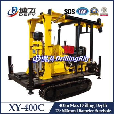 China New Arrival! XY-400C Crawler Mounted Hydraulic Well Drilling Rig, 400m Water Well Drilling for sale