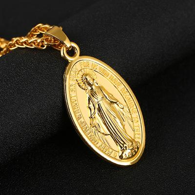 China FASHIONABLE Christian Cross Necklace Virgin Mary Ornament Ornaments Religious Necklace for sale