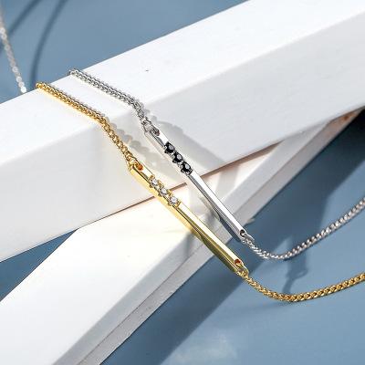 China FASHIONABLE Geometric Horizontal Bar Necklace Geometric Bar Necklace for sale