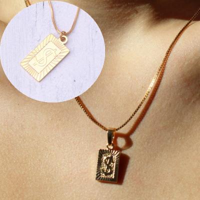 China FASHIONABLE Mens Womens Necklace Gold Dollar Necklace Jewelry Hip Hop Pendant Necklace for sale