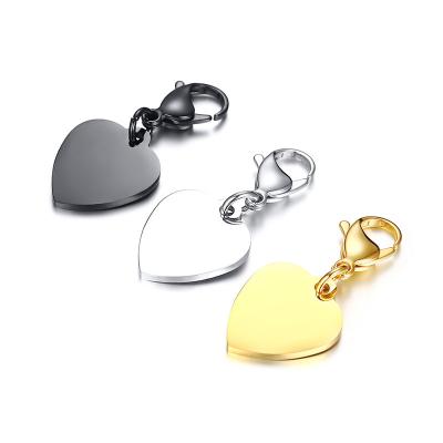 China Stainless Steel White Stainless Steel Love Heart Key Chain Can Be Customized Logo Women Fashion Small Key Chain for sale