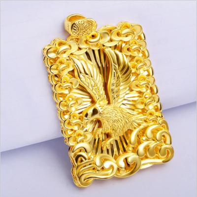 China CLASSIC 24k Gold Animal Pendant For Men Fashion Classic 24k Gold Plated Jewelry Gift for sale