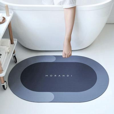 China Anti Slip Cover Washable Modern Bathroom Absorbent Bath Mat New Super Absorbent Floor Mat Super Absorbent Mat for sale