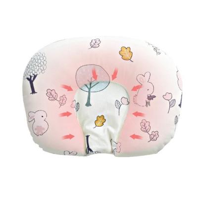 China Anti-Pull Baby Cartoon Care Pillow, Newborn Infant Sleeping Support Cotton Concave Cushion Prevent Flat Head Pillows for sale