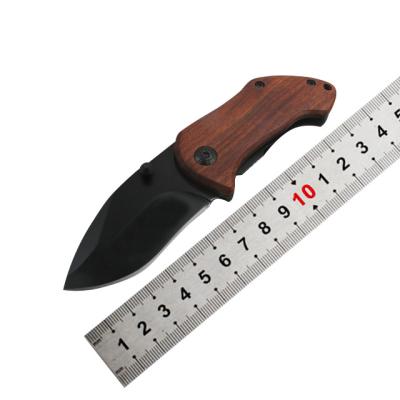 China Cheap Fast Shipping Non-variable DA33 Mini Wood Handle Pocket Folding Portable Knife for sale