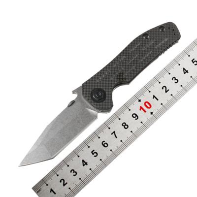 China Carbon Fiber Handle Combat Folding Non-variable Knife For Outdoor Camping for sale