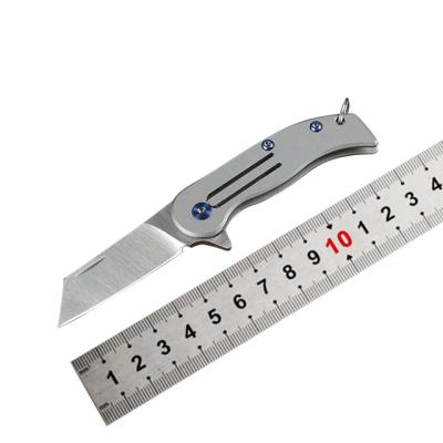 China Small Chain Folding Pocket Knife D2 Blade Safety Non-variable Head Utility Knives for sale