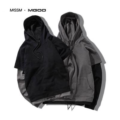 China Anti-pilling MISSM Logo Printed Men's Hoodies Custom Made Wholesale Special Design Double Layers Hoodies for sale