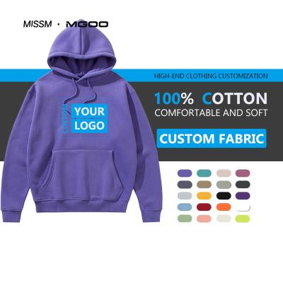 China MISSM Custom Men's Apparel Anti-pilling Custom Oversized Hoodie Fashion Men's Hoodies Plain White Hoodie for sale