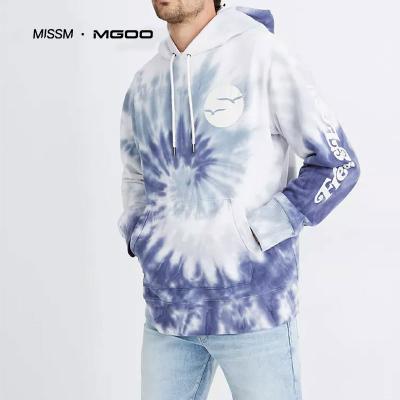 China Anti-pilling MISSM Customized OEM Fashion Men Tie Dye Hoodie Sweatshirt for sale