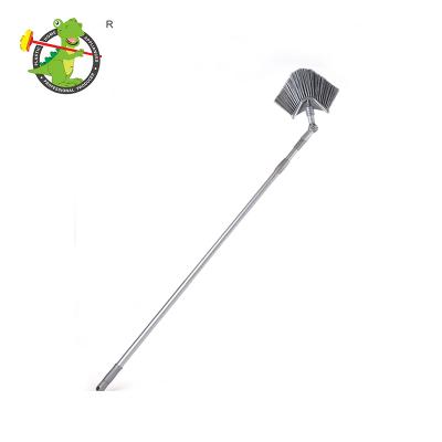 China Sustainable Convenient Long Handle Telescopic Cobweb Ceiling Broom Cleaning Brush for sale