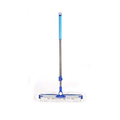 China Sustainable Microfiber Flat Use Long Handle Floor Multifiber Household Cleaning Mops for sale