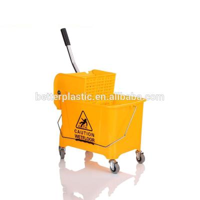 China Sustainable Small Mop Bucket With Wringer For Hotel / Household Cleaning for sale