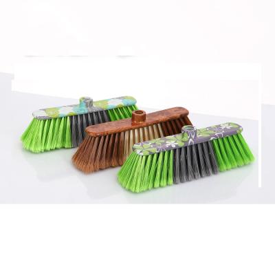 China 2211 Plastic Soft Broom High Quality Plastic Household Soft Cleaning Printing Broom for sale