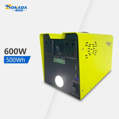 China Power Support 600w Solar Energy Storage Solar Power Generator Portable OEM Logo Type C for sale